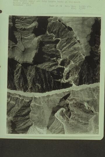 Ruby Canyon upper and Ruby Canyon Rapid at its mouth