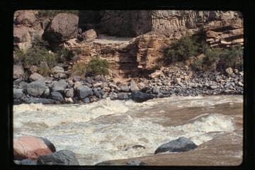 Vulcan Rapids, approximate gauge 17,400 cfs
