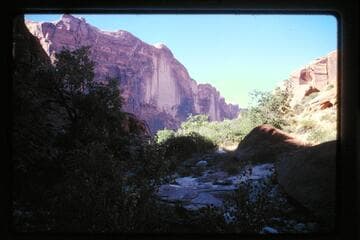 OUt of mouth of canyon of Black Water Creek