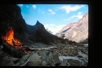 Signal fire at The Anvil