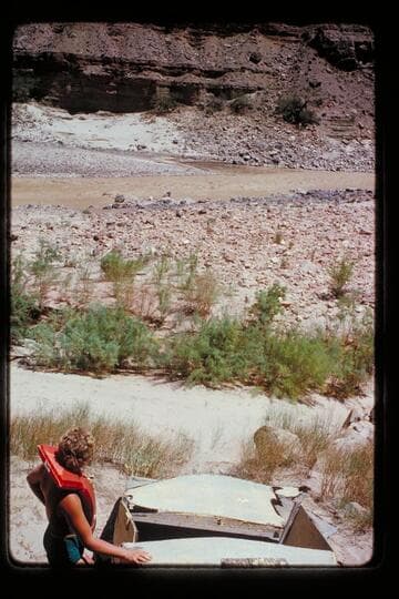Robin Segerblom at Loper's boat