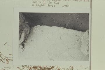 "NEMO 1934" inscription probably left by Everett Ruess at ruin in Davis Gulch below the window.  "HLA" inscription below