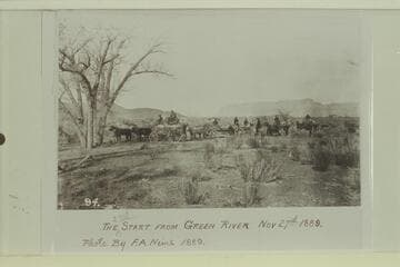R.B. Stanton crew starting from Green River, Utah