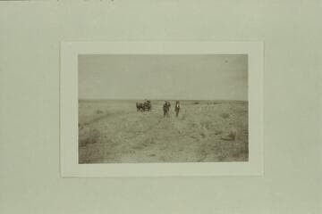 No. 16, Charles Gibbons album.  "Is this beginning of scouting "road for Dredge?"--Aleson letter, 1953, Apr. 28.  Stone had a small camera with him and sent an album of his photography to Gibbons