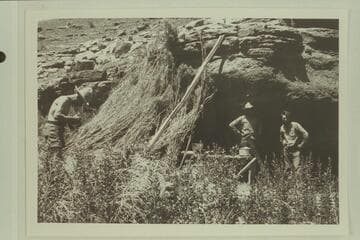 Hoffman Birney photographing Harry Correll and John Young at mouth of North Wash