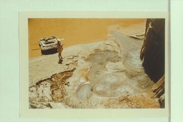 Spring on right bank of river in Narrow Canyon, Mile 174 1/4