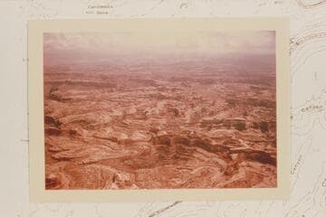 Southeast across The Maze to The Junction.  The Needles are in the distance at top