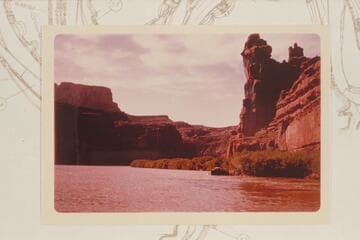 Southwest from Mile 31.0.  Cisco gauge:  May 19:  7,780 cfs.  May 20:  9,910 cfs.  May 21:  12,700 cfs