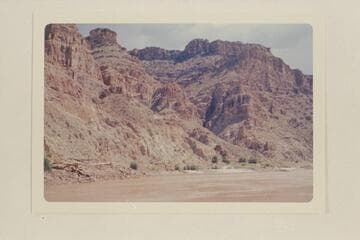 Cataract Canyon, between Rapids #2 and #3 from approximately Mile 212.  There is a spring at the end of the talus (center of picture at river edge and 3-4' above surface)