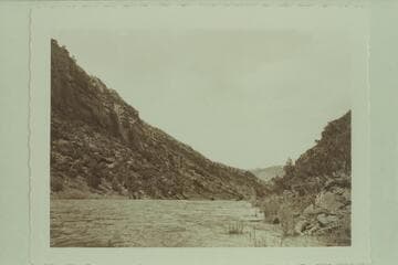Smooth water on the Dolores River
