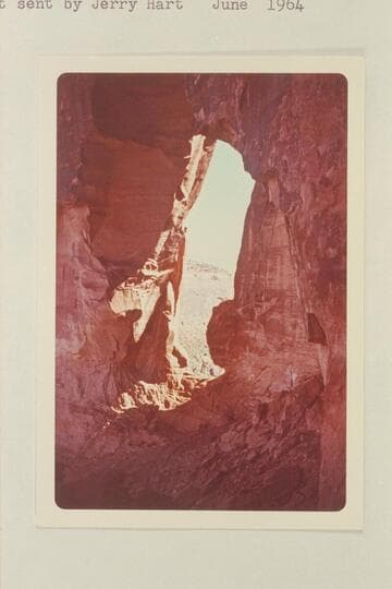 Door-Ajar Arch.  The arch is in Star Canyon near Mile 1,043 1/2 in Westwater Canyon