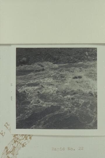 Head of Rapid 22 from left bank.  Almost identical camera position with Davis phot  7 10 53