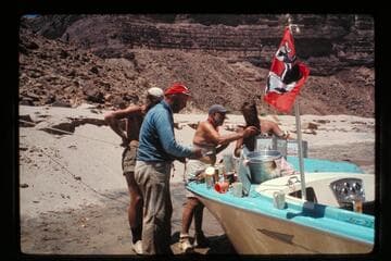 Lunch, foot of Soap Creek Rapids