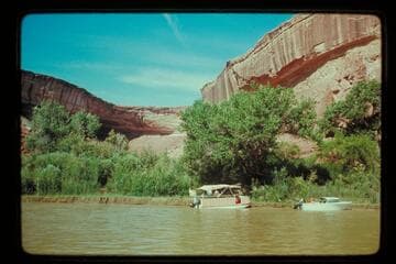 Boats; camp at Mile 24