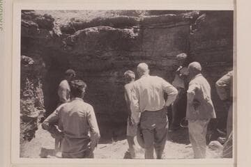 Last rites to Willie.  Marble Canyon.  Garth and Hugh Cutler at left.  Josh Eisaman and Joe Desloge center.  Ballard Atherton and Dock Marston right