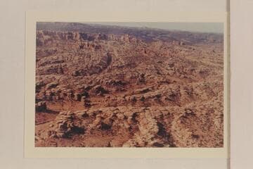 The Needles.  Chesler Park.  Southeast of the Junction.  From near the southern end of Cyclone Canyon [N end Devils Lane]  This area is at upper left in 584 CTCN 213.33 and 584 CTCN 213.34.  584 CTCN 212.36 shows terrain to left of this print