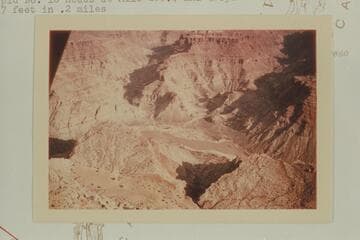 Y and Cross Canyons.  The slump block is lower