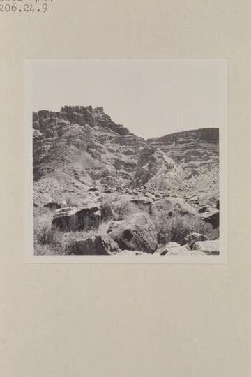 Gypsum plug of paradox formation in side canyon at Mile 206.85