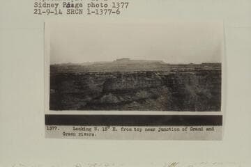 North 15 degrees east from top at Mile 1, Stillwater Canyon