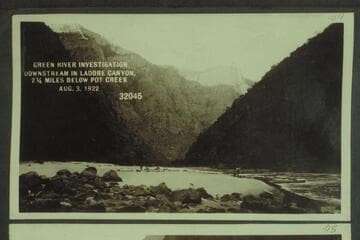 Downstream in Ladore Canyon, 2 1/4 Miles below Pot Creek