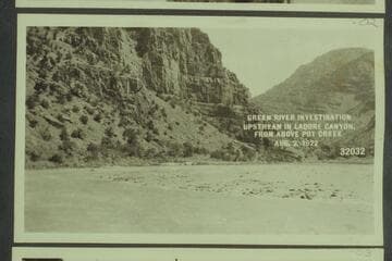 Green River Investigation:  Upstream in Ladore Canyon, from above Pot Creek