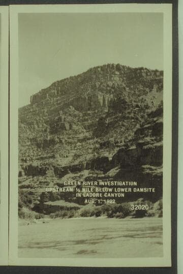 Green River Investigation- Upstream 1/2 mile below lower damsite in Ladore Canyon