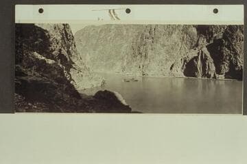 Diamond drills at work at Boulder Canyon Dam Site