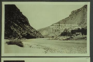 Green River Investigation:  Downstream in Whirlpool Canyon, 2 1/2 Miles below Entrance