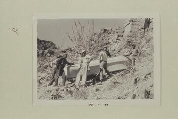 The Bundy's carrying a 16' Smith-Craft down to Whitmore Beach