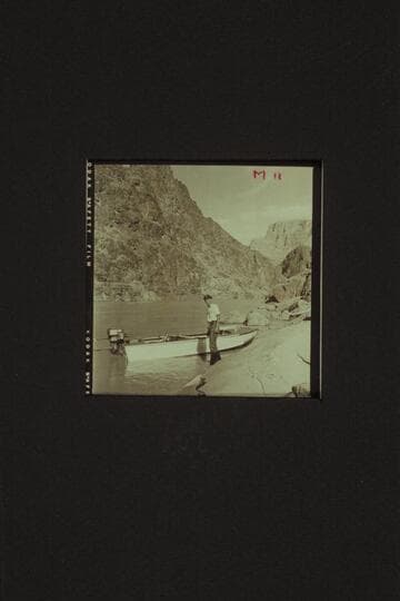 Jim Jordan and the "JUNE BUG" at the cove above Bridge Canyon