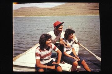 Loel Marston, Norm Nevills, Maradel Marston.  Snake River