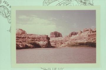 The mouth of the Dirty Devil or Fremont River