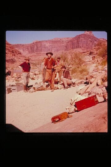 "Ten Who Dared" filming, Nov. 1959