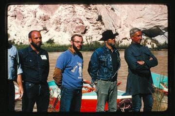 Powell crew; foot of Split Mountain