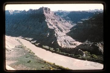 Looking up river with Red Lake at Spanish Bottoms