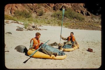 Newby (in foreground) and Moultzen; Bright Angel Beach