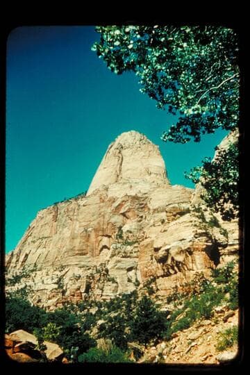 In Zion Park, Toab Point from LaVerkin Creek