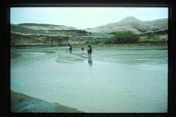 Fording Dirty Devil River