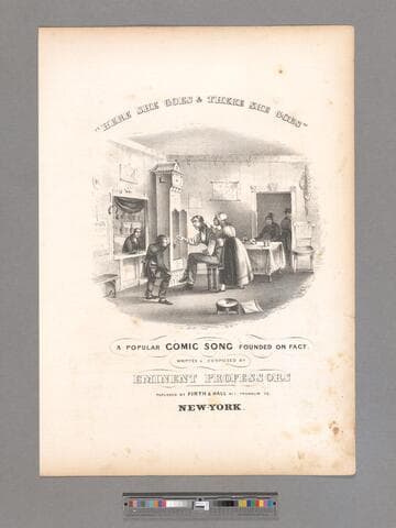 Here she goes & there she goes : a popular comic song founded on fact / written & composed by eminent professors