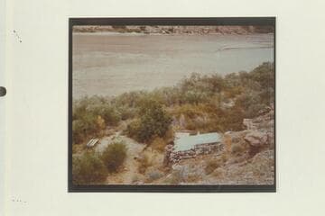 Old cabin at Mile 108, left bank