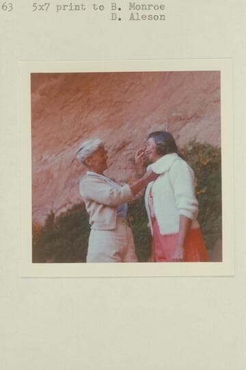 Barbara Monroe adds the final touch for the bride, Dorothy Keyes; The Chapel