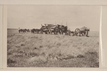 Spencer outfit hauling boat and equipment to Lees Ferry