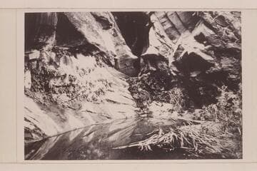 Fall in Moepitz Creek 1/2 mile above its junction with Anasazi Creek