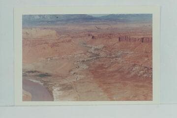 Northwest at Hite, Trachyte Creek and the Henry Mountains