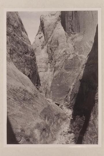 Down into lower end of 73 below the drop near its mouth