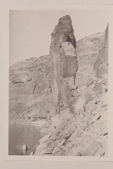 USGS Glen Canyon trip--Sentinel Rock from upstream side