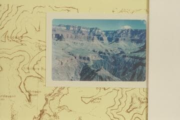 Zoroaster Creek and Clear Creek from top of Redwall near Pattie Butte