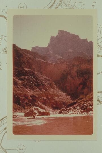 President Harding Rapid.  9:30 AM.  The mile point is designated on the transparency as 45