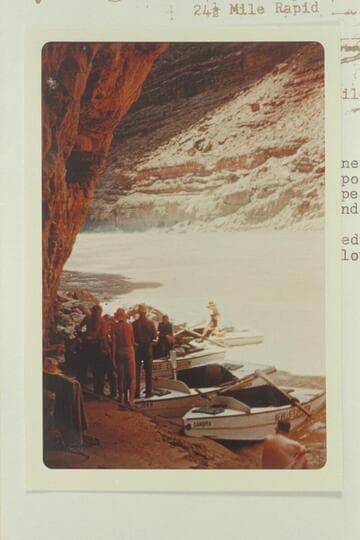 Lunch stop of Nevills party