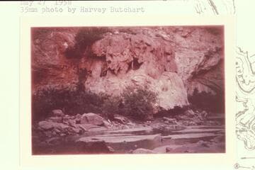 Travertine deposit.  Mile 13.5, Little Colorado